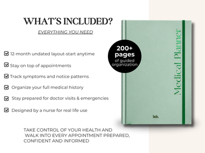 Medical Planner - Strength Through Growth (Green)