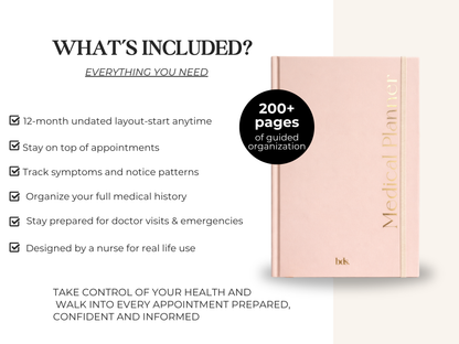 Medical Planner-Strength Through Peace Of Mind (Beige)