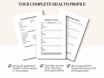 Medical Planner-Strength Through Peace Of Mind (Beige)