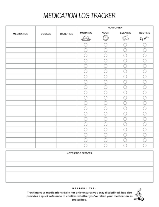 Medication Log Tracker