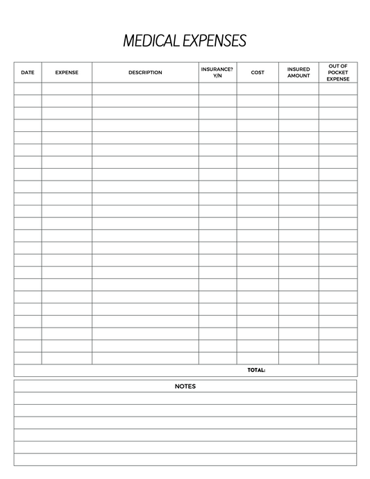 Medical Expense Tracker