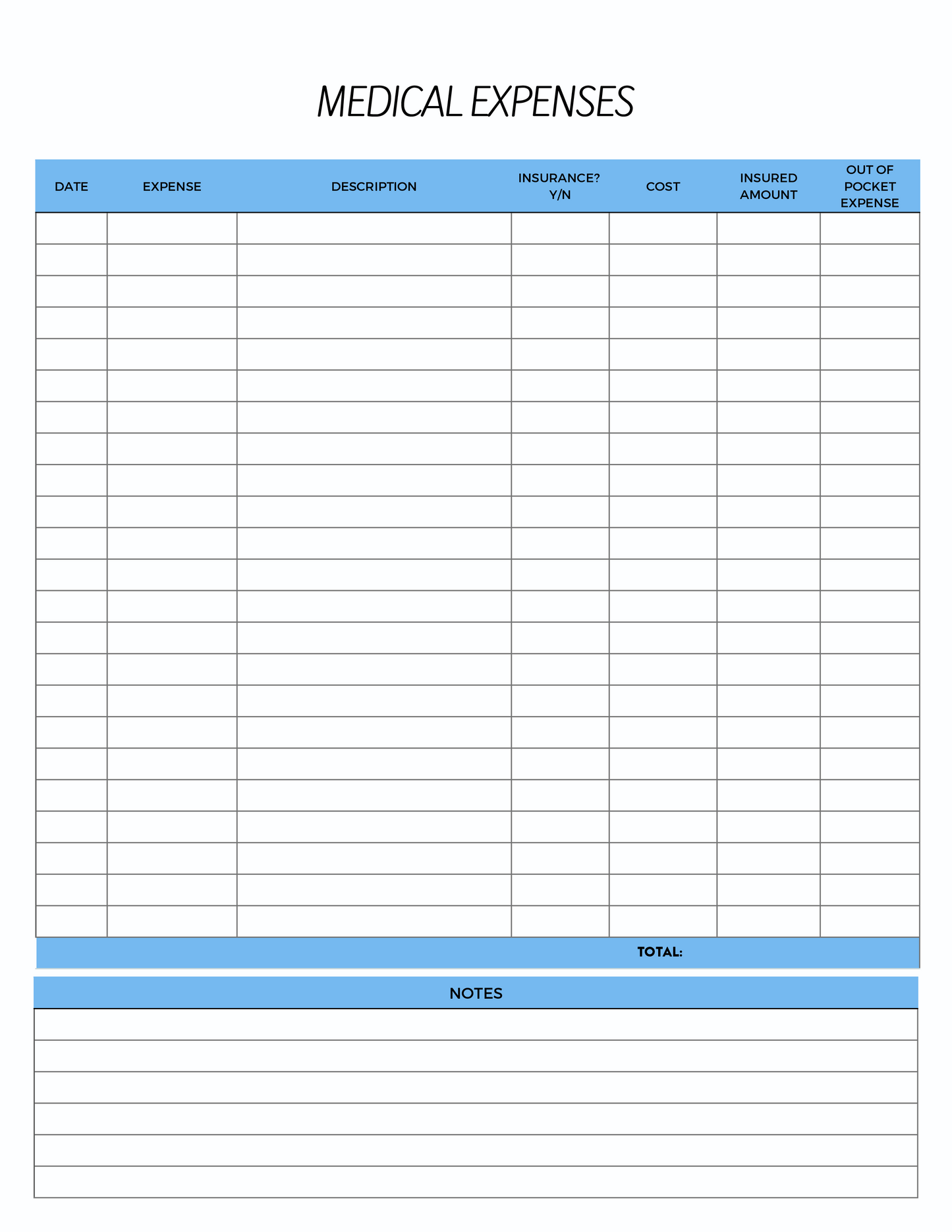 Medical Expense Tracker