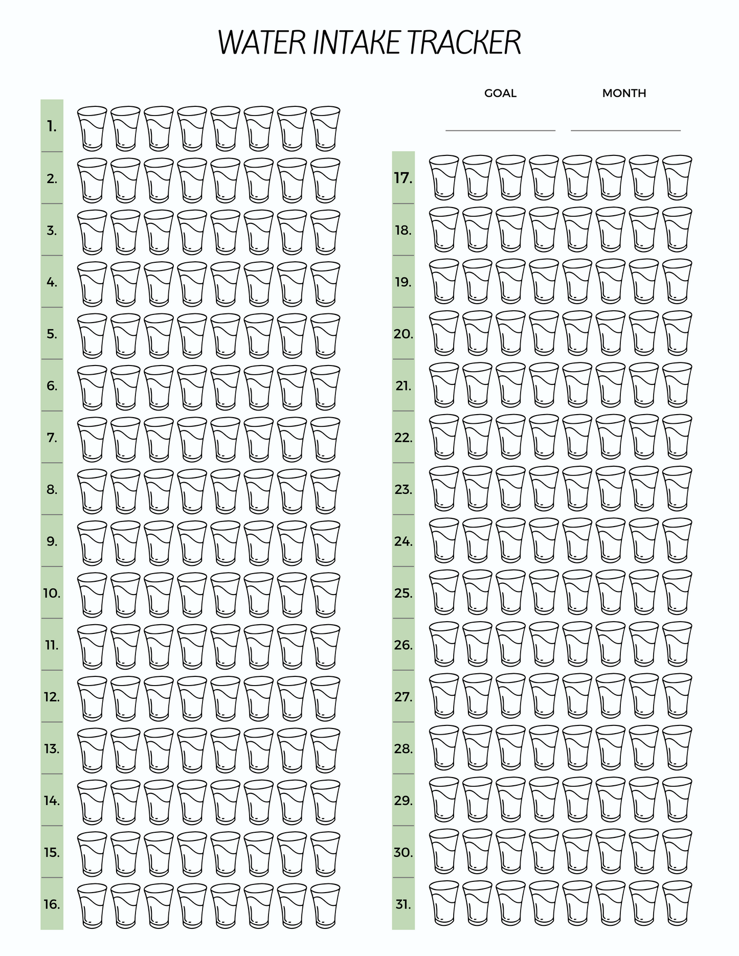 Water Intake Tracker