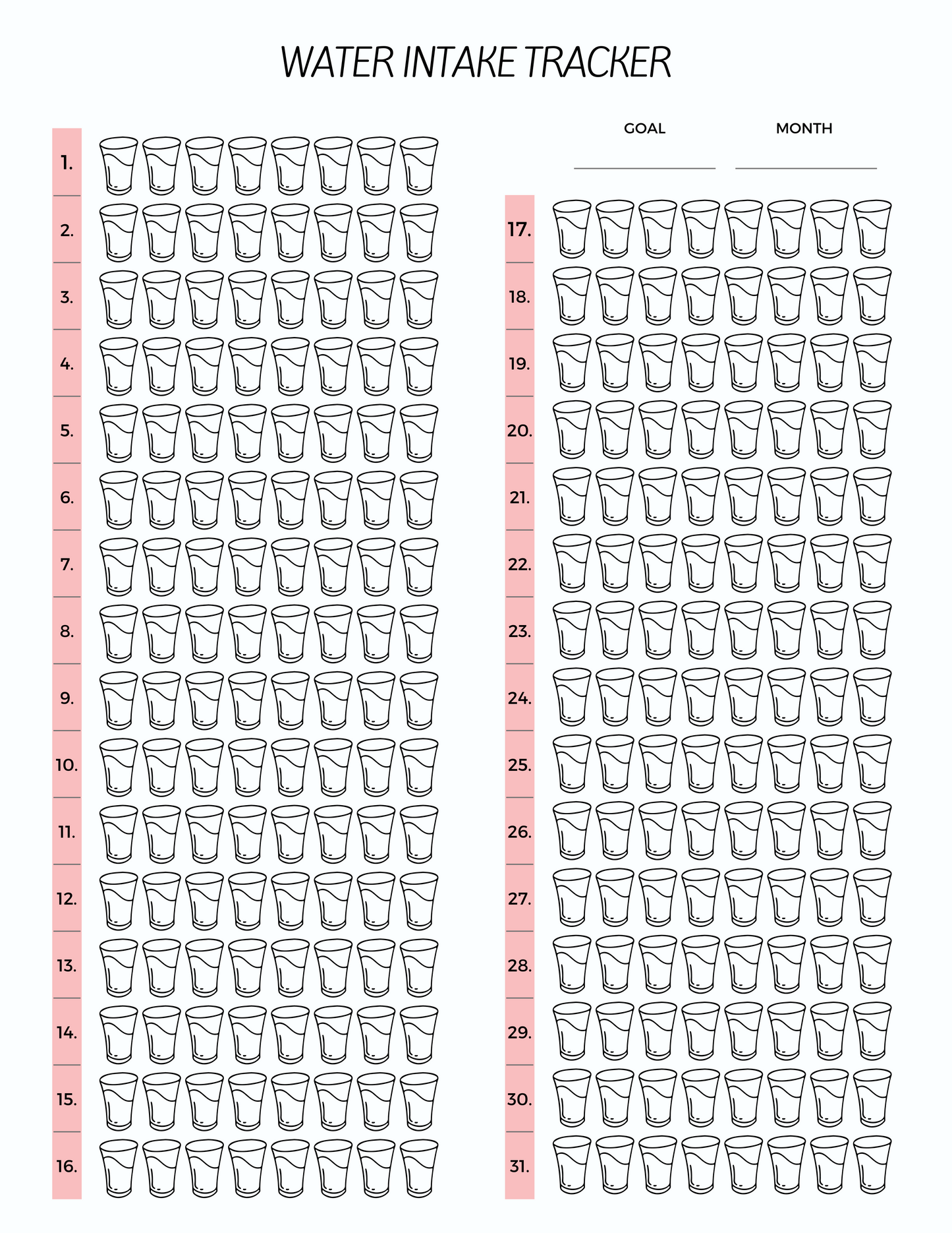 Water Intake Tracker